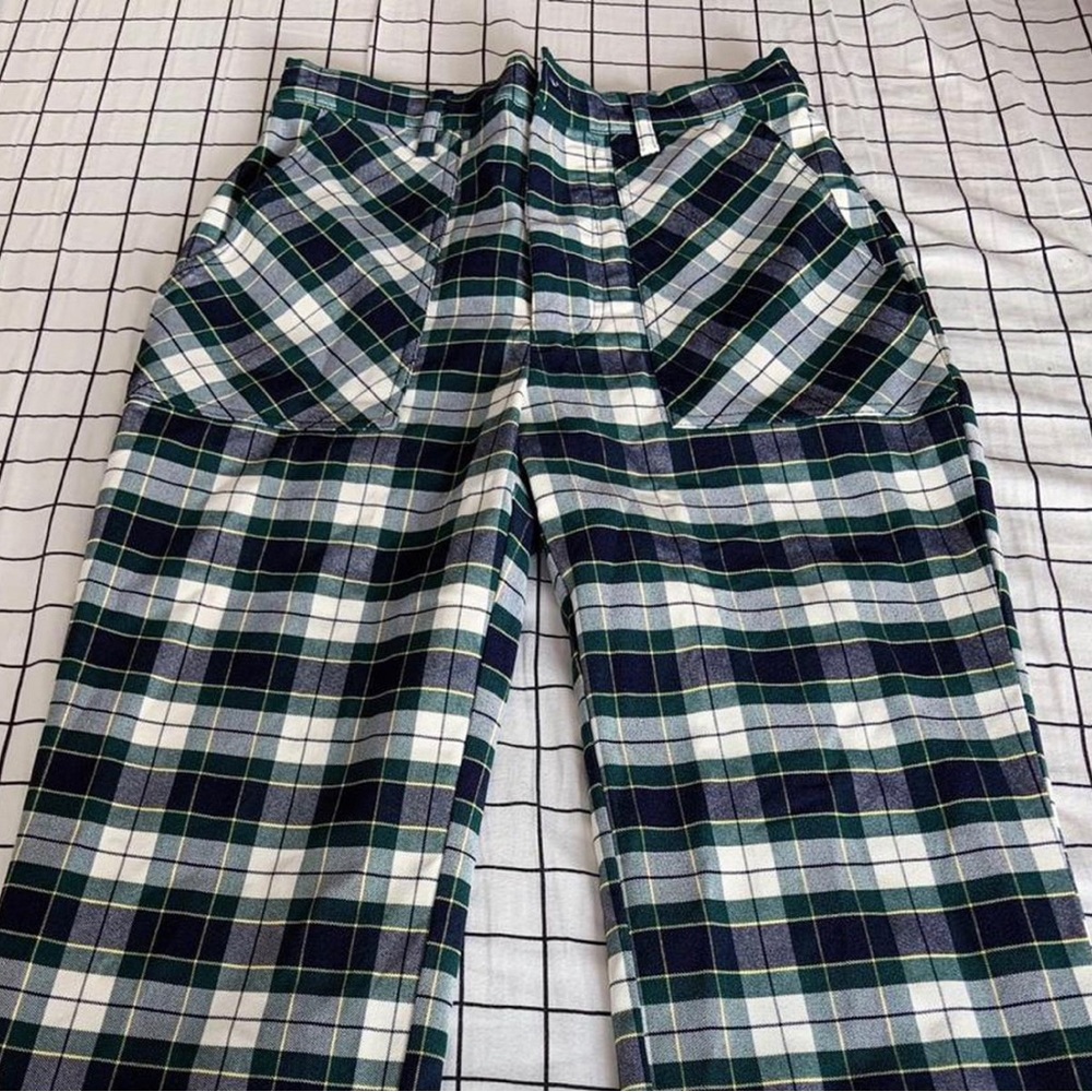 Urban outfitters plaid patterned loose/baggy pant